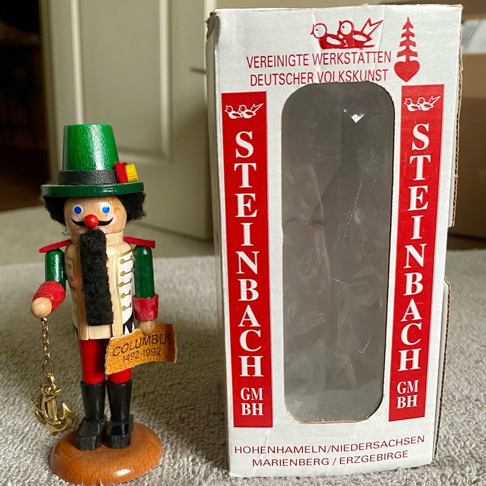 Vintage Mini Steinbach Christopher Columbus Nutcracker